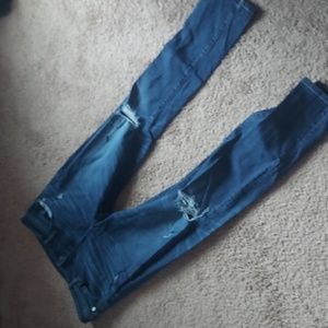 American Eagle next level airflex 33x32 distressed skinny blue 👖